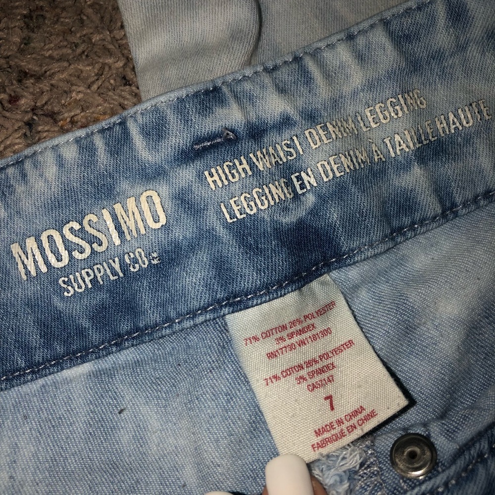 High waist denim legging jeans